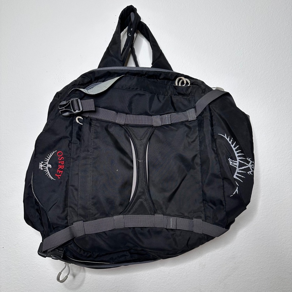 Osprey Transporter 60 Convertible Duffel Backpack Black Grey Travel Bag